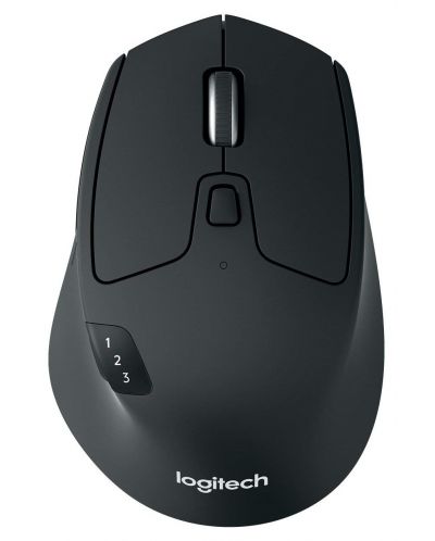 Мишка Logitech - M720 Triathlon, оптична, безжична, черна - 1