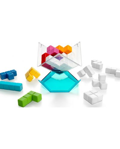 Логическа игра Smart Games - Cubiq, 3D пъзел с 80 предизвикателства - 3