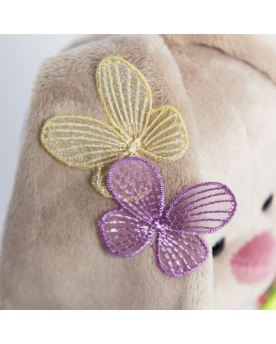 Плюшена играчка Budi Basa - Зайка Ми, с лятна рокля и пеперудки на ушите, 25 cm - 3