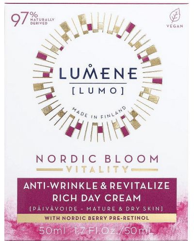 Lumene Lumo Vitality Ревитализиращ дневен крем Nordic Bloom, 50 ml - 3