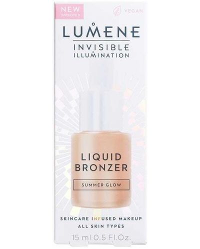 Lumene Invisible Illumination Течен бронзант, Summer Glow, 15 ml - 3