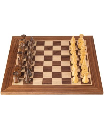 Луксозен шах Manopoulos - модернистичен, орех, 40 x 40 cm - 2
