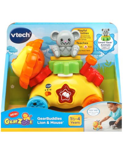 Занимателна играчка Vtech - Лъв, за бутане и дърпане - 5