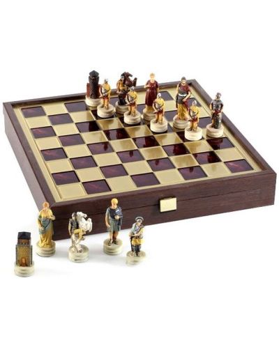 Луксозен шах Manopoulos - Троянска война, 34 x 34 cm - 1