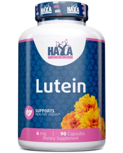 Lutein, 6 mg, 90 капсули, Haya Labs - 1