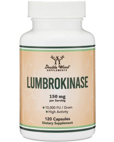 Lumbrokinase, 120 капсули, Double Wood - 1