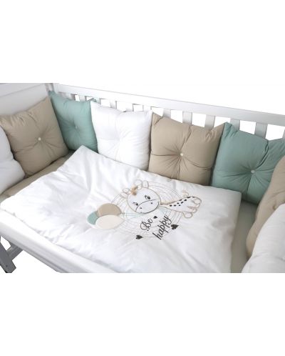 Луксозен спален комплект Bambino Casa - Pillows beige, 12 части - 1