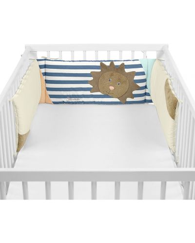Луксозен спален комплект за детско креватче Sterntaler - Лео, 3 части - 3