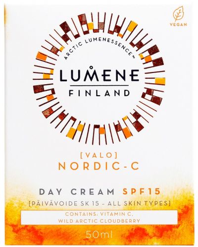 Lumene Valo Дневен крем Nordic-C, SPF 15, 50 ml - 3
