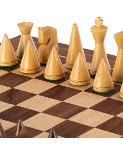 Луксозен шах Manopoulos - модернистичен, орех, 40 x 40 cm - 7
