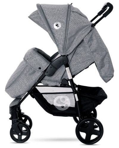 Детска комбинирана количка Lorelli - Daisy Basic Set, сива - 3