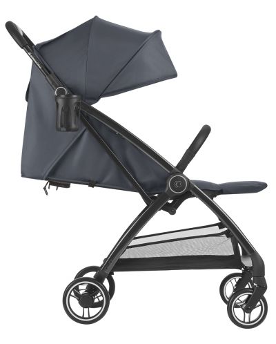 Лятна бебешка количка с автоматично сгъване KikkaBoo - Joy, Dark Grey - 4