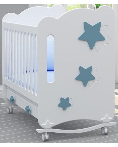 Люлеещ механизъм за бебешко креватче Bambino Casa - Baby, Bianco - 2