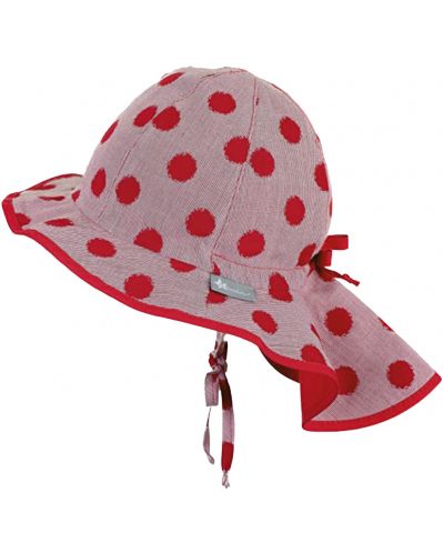 Лятна детска шапка с UV 50+ защита Sterntaler - 53 cm, 2-4 години, червена - 2
