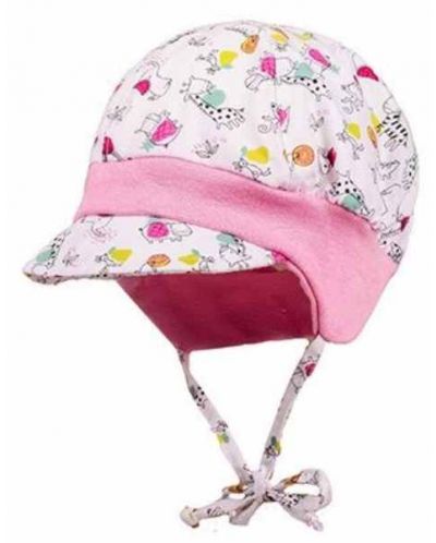 Лятна шапка Maximo - Размер 47 cm, 12-18 m, розов каскет