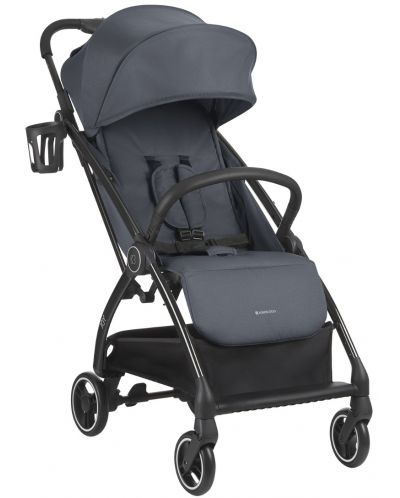 Лятна бебешка количка с автоматично сгъване KikkaBoo - Joy, Dark Grey - 1
