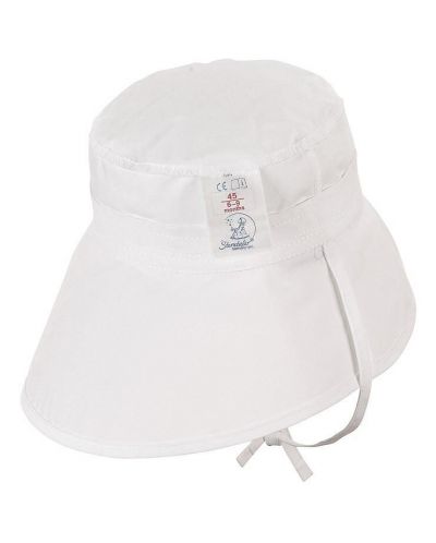 Лятна шапка с UV 50+ защита Sterntaler - Бяла, 51 сm, 18-24 месеца - 4