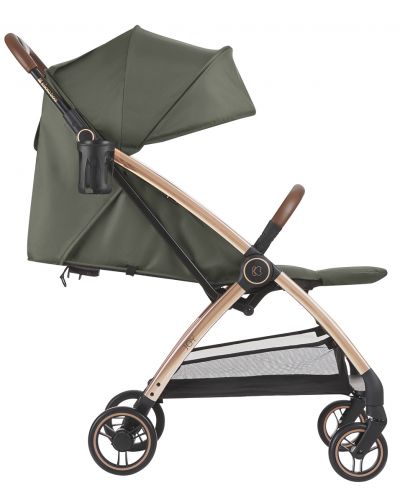 Лятна бебешка количка с автоматично сгъване KikkaBoo - Joy, Army Green - 4