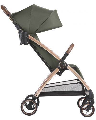 Лятна бебешка количка с автоматично сгъване KikkaBoo - Joy, Army Green - 3