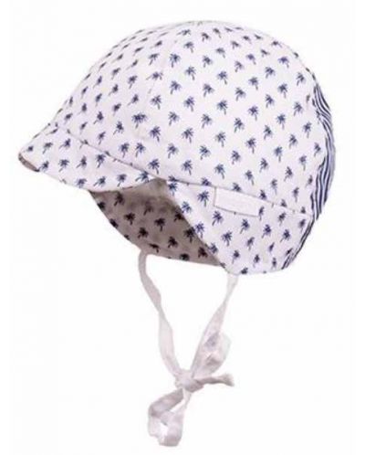 Лятна шапка Maximo - Размер 43 cm, 6-9 m, каскет със сини палми