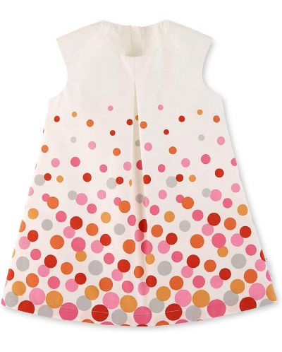 Лятна бебешка памучна рокля Sterntaler - На точки, 68 cm, 5-6 месеца - 1