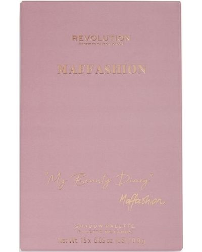 Makeup Revolution Палитра сенки Maffashion Diary, 15 цвята - 2