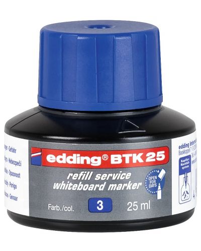 Мастило за маркери Edding BTK 25 - Син, 25 ml - 1