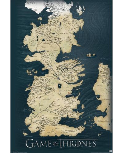 Макси плакат Pyramid - Game of Thrones (Map) - 1