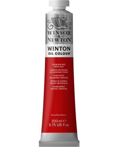 Маслена боя Winsor & Newton Winton - Кадмиева червена, 200 ml - 1