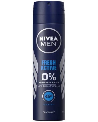Nivea Men Спрей дезодорант Fresh Active, 150 ml - 1