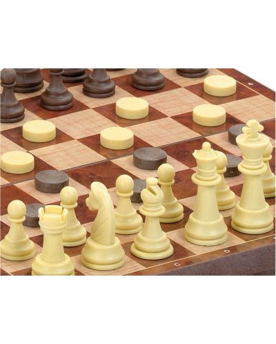 Магнитна игра Cayro - Шах и дама, средна (24 x 24) - 2
