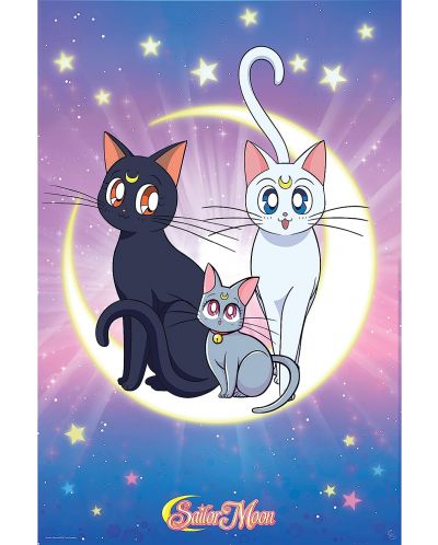 Макси плакат GB eye Animation: Sailor Moon - Luna, Artemis & Diana - 1
