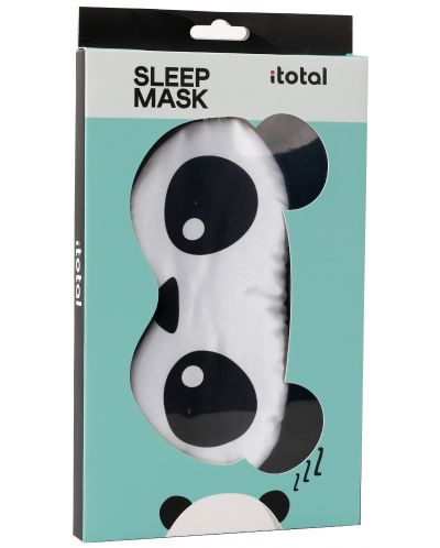 Маска за сън I-Total Panda - Черно-бяла - 4