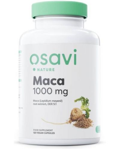 Maca, 1000 mg, 120 капсули, Osavi - 1
