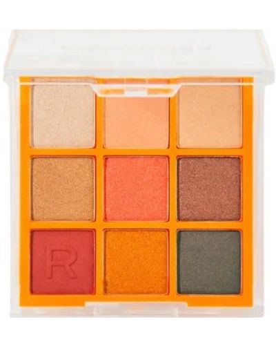 Makeup Revolution Neon Палитра сенки Orange Blaze, 9 цвята - 1