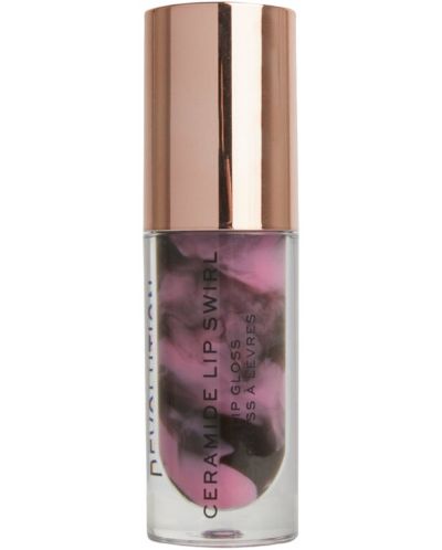 Makeup Revolution Гланц за устни Ceramide Swirl, Cherry Mauve, 4.5 ml - 1