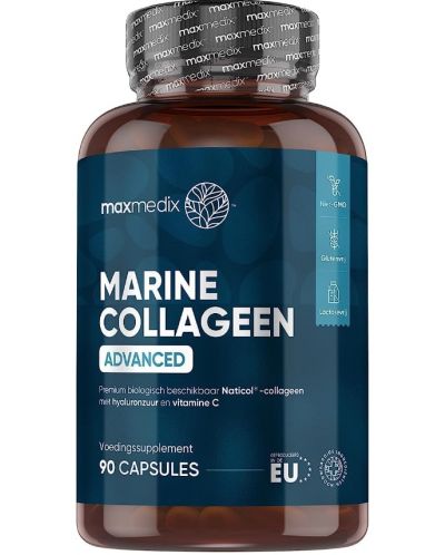 Marine Collagen Advanced, 90 капсули, Weight World - 1