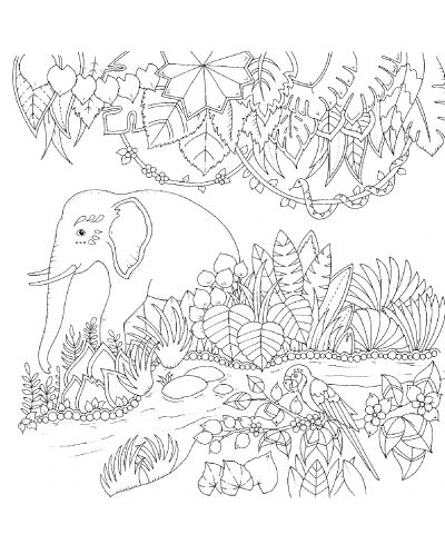 Магична джунгла: Приключение с цветове и багри (Рисувателна книга) - 4