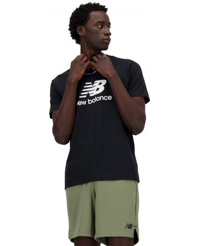 Мъжка тениска New Balance - Sport Essentials Logo , черна - 5