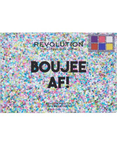 Makeup Revolution Палитра сенки Power Boujee AF, 6 цвята - 6