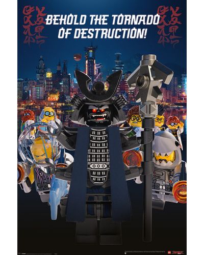 Макси плакат Pyramid - LEGOÂ® Ninjago Movie (Garmadon Destruction) - 1