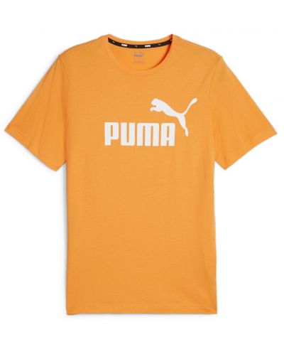 Мъжка тениска Puma - Essentials Logo Tee, размер XL, оранжева - 1