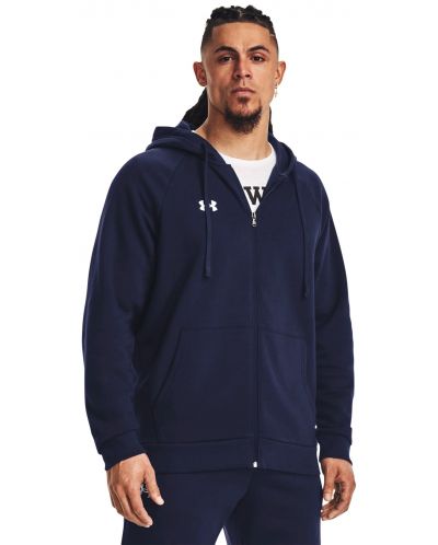 Мъжки суитшърт Under Armour - UA Rival Fleece FZ, син - 6