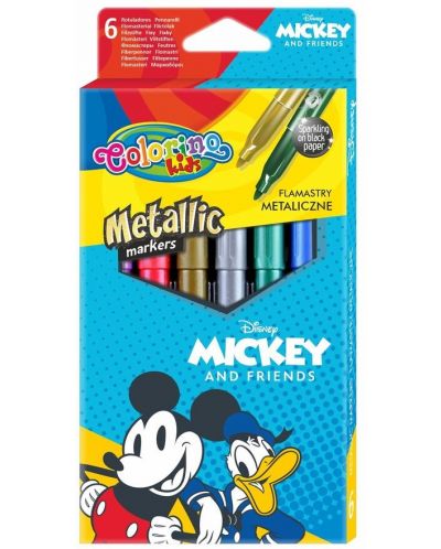 Маркери Colorino Disney - Mickey and Friends, 6 цвята - 1