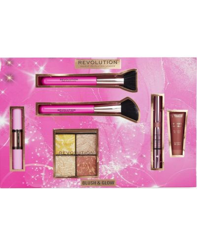 Makeup Revolution Подаръчен комплект Blush & Glow, 6 части - 1