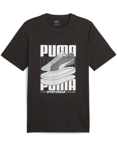 Мъжка тениска Puma - Graphics Sneaker , черна - 1