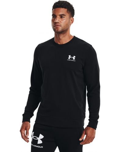 Мъжка блуза Under Armour - Rival Terry LC Crew , черна - 3