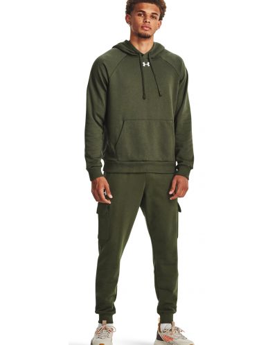 Мъжки суитшърт Under Armour - Rival Fleece, зелен - 5