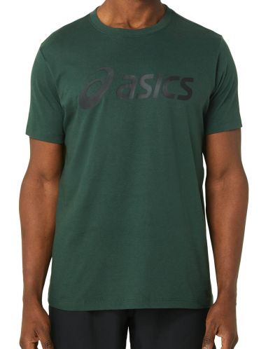 Мъжка тениска Asics - Big Logo Tee, зелена/черна - 1