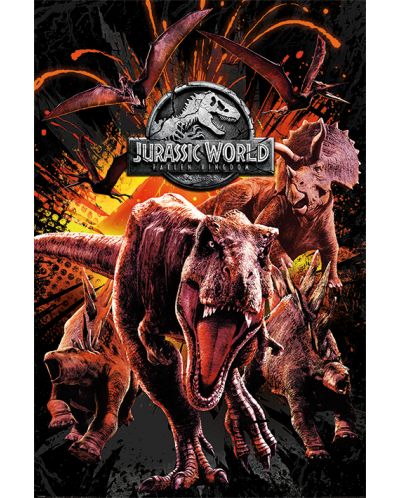 Макси плакат Pyramid - Jurassic World Fallen Kingdom (Montage) - 1
